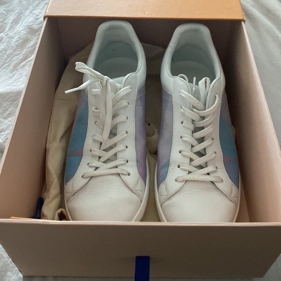 LOUIS VUITTON LV UNISEX LV LUXEMBOURG SNEAKER IN IRIDESCENT MONOGRAM  size 9 - Picture 8 of 9